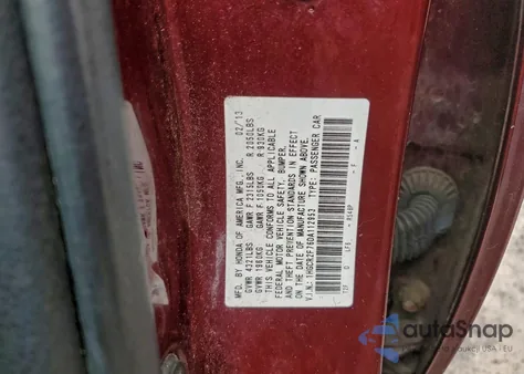 2011 Honda Odyssey Ex from USA, damaged, VIN 5FNRL5H49BB064996